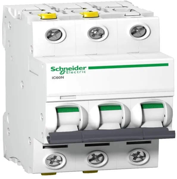 Schneider Electric Acti9 iC60N 3P 32A Double terminal C-characteristic 6/10kA 230V Width 54mm