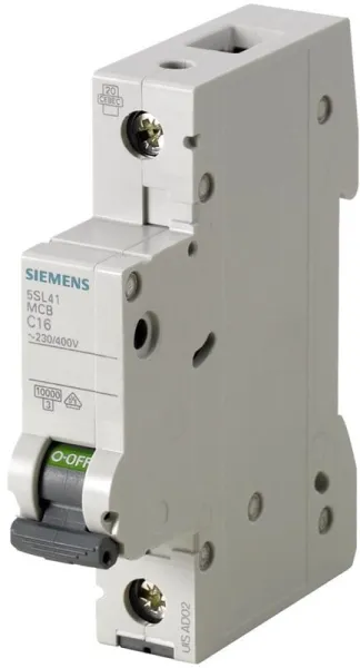 Siemens Circuit Breaker 10ka 1p c 2a 5sl4102-7
