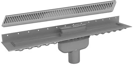 Purus Line complete floor drain package 900 mm vertical