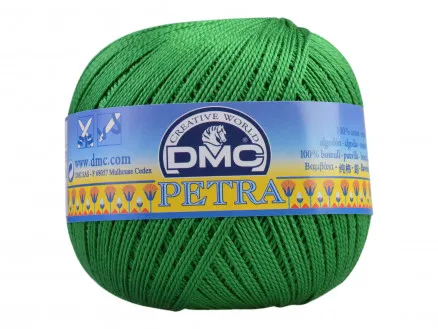 DMC Petra No. 5 Crochet Yarn Unicolor 5700 Dark Green
