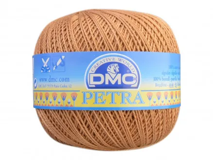 DMC Petra No. 8 Crochet Yarn Unicolor 5436 Caramel