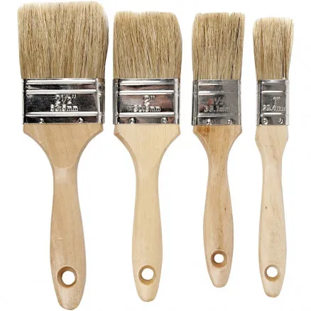 Scenery brush, L: 19.5-21 cm, W: 25-63 mm, flat, 4 pcs / 4 pack.
